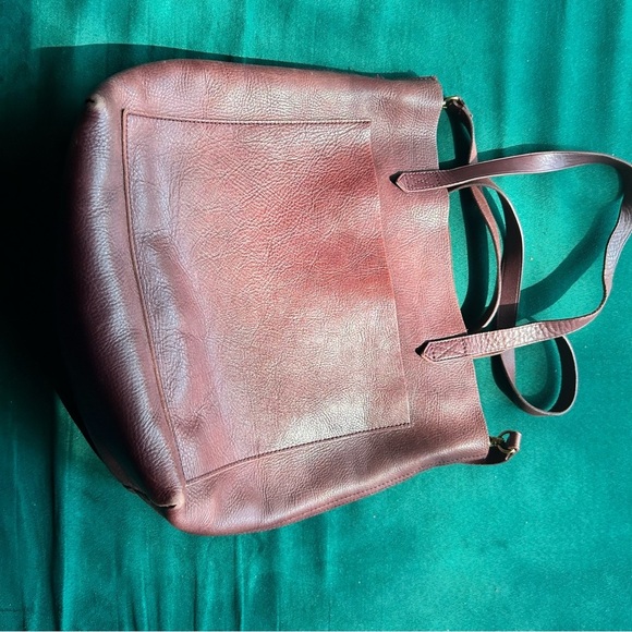 Madewell Rich Brown Leather Tote - Picture 3 of 12